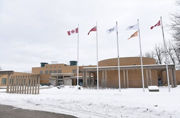  The Town of Halton Hills Town Hall located on Halton Hills Drive in Georgetown.